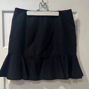 Sinclaire 10 Black Ruffle Mini Skirt